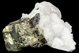 Sphalerite, Pyrite and Quartz Association - Peru #72584-1